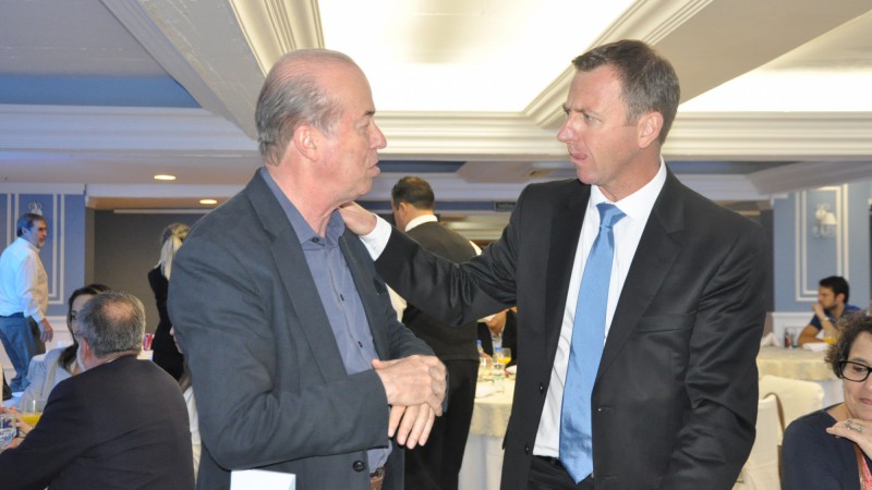 Presidente da Corsan, Flávio Presser participou do evento que teve como palestrante o promotor de Justiça Daniel Martini