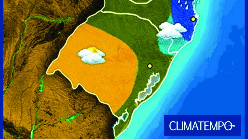 Frente fria pode trazer chuva a partir desta quinta-feira