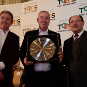 PORTO ALEGRE, RS, BRASIL 21.05.2018: Para valorizar o esporte e o pioneirismo gaúcho no futebol, o governador José Ivo Sartori homenageou, nesta segunda-feira (21), durante evento no salão Negrinho do Pastoreio do Palácio Piratini, os clubes gaúchos com m