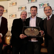 PORTO ALEGRE, RS, BRASIL 21.05.2018: Para valorizar o esporte e o pioneirismo gaúcho no futebol, o governador José Ivo Sartori homenageou, nesta segunda-feira (21), durante evento no salão Negrinho do Pastoreio do Palácio Piratini, os clubes gaúchos com m