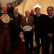 PORTO ALEGRE, RS, BRASIL 21.05.2018: Para valorizar o esporte e o pioneirismo gaúcho no futebol, o governador José Ivo Sartori homenageou, nesta segunda-feira (21), durante evento no salão Negrinho do Pastoreio do Palácio Piratini, os clubes gaúchos com m