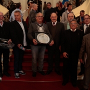 PORTO ALEGRE, RS, BRASIL 21.05.2018: Para valorizar o esporte e o pioneirismo gaúcho no futebol, o governador José Ivo Sartori homenageou, nesta segunda-feira (21), durante evento no salão Negrinho do Pastoreio do Palácio Piratini, os clubes gaúchos com m