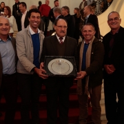 PORTO ALEGRE, RS, BRASIL 21.05.2018: Para valorizar o esporte e o pioneirismo gaúcho no futebol, o governador José Ivo Sartori homenageou, nesta segunda-feira (21), durante evento no salão Negrinho do Pastoreio do Palácio Piratini, os clubes gaúchos com m