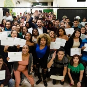É a quinta turma da qualificação profissional do Centro da Juventude Cruzeiro: secretário Paladini participou da formatura