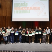 Ao todo, 83 escolas participantes do primeiro ciclo do projeto receberam certificados em reconhecimento ao trabalho desenvolvido